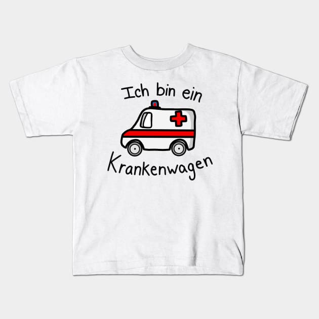 Ich bin ein Krankenwagen Kids T-Shirt by simonescha